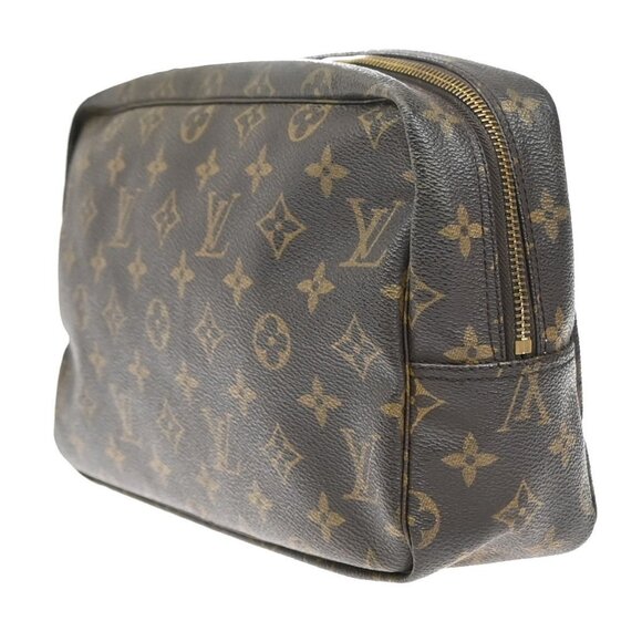 LOUIS VUITTON Trousse Toilette 28 Clutch Hand Bag Monogram Brown - Picture 4 of 15